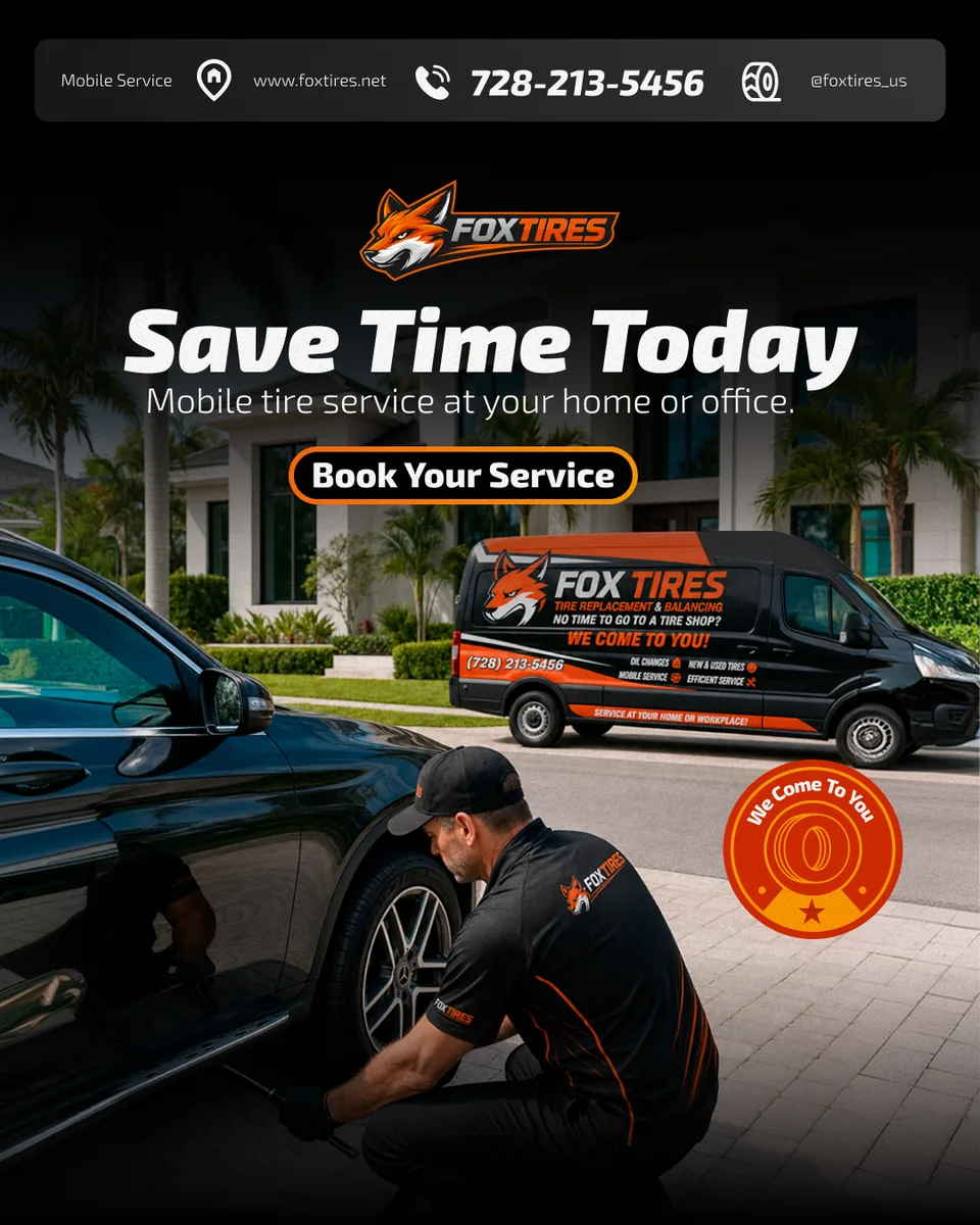 Original advertising creative produced for Fox Tires